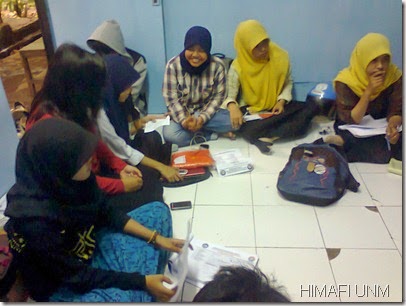 Rapat panitia TRY OUT SBMPTN HIMAFI FMIPA