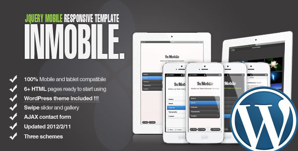 InMobile - Mobile and Tablet Responsive Template - Mobile Site Templates