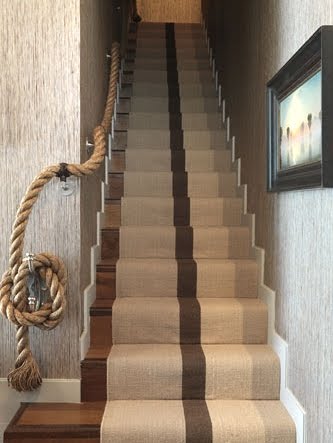 Nautical Rope Stair Railing And Rope Bannister Ideas For The Home Coastal Decor Ideas Interior Design Diy Shopping