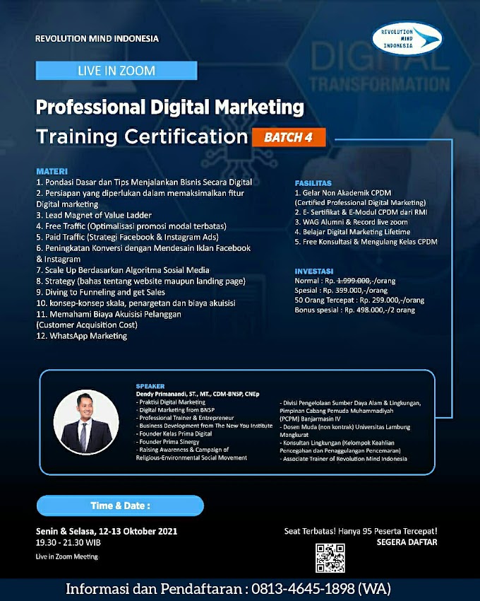 Certified Professional Digital Marketing Batch 4