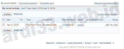 payment proof atau bukti pembayaran readbud untuk membuktikan bahwa readbud bukan tidak scam