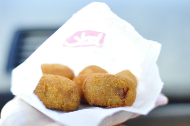 Jack in the Box Mini Corn Dogs in a bag.