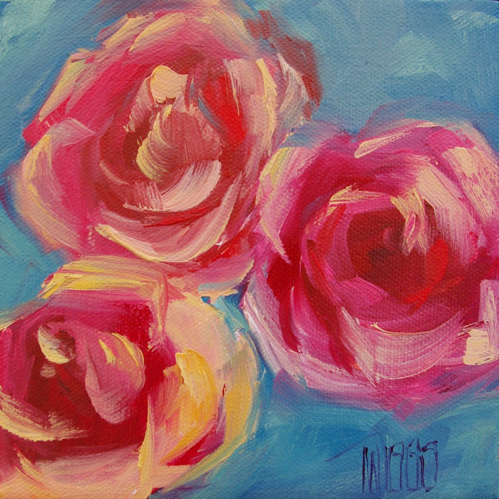 Oil Paintings Of Roses 