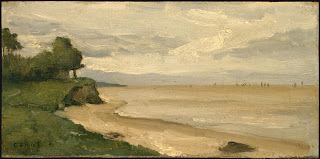 Corot, Beach near Etretat, c. 1872