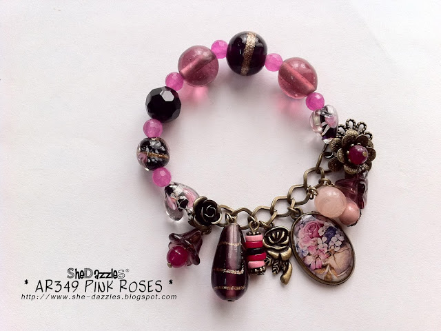 pink-rose-charm-bracelet-malaysia