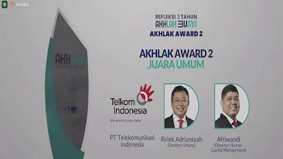 Telkom Kembali Meraih Predikat Best of the Best pada AKHLAK Awards 2022