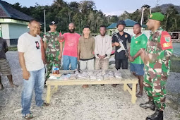 Prajurit TNI-AD Amankan 2,7 Kg Ganja Kering Siap Edar di Jalan Trans Jayapura - Wamena