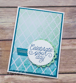 Celebrate Your Day Card Featuring the Irresistibly Floral Papers from Stampin' Up! UK But No Flowers!  Get yours here