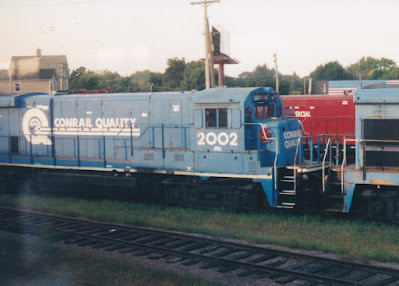 Conrail B23-7 #2002 in St. Paul, Minnesota, on September 6, 2003