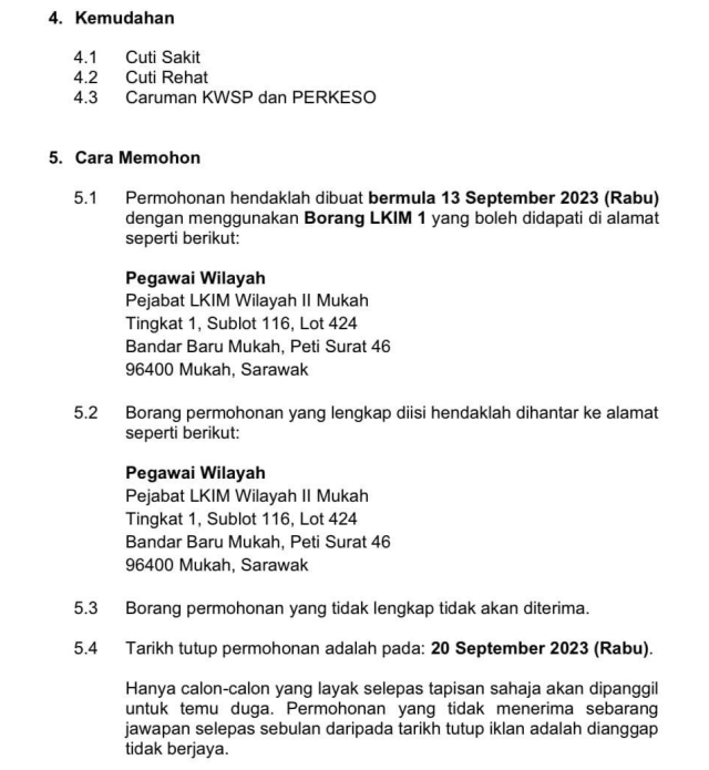 Jawatan Kosong Lembaga Kemajuan Ikan Malaysia (LKIM) September 2023