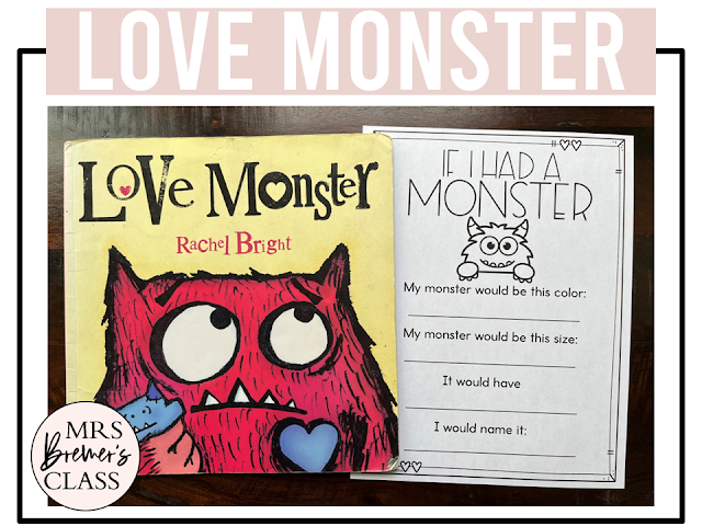 Love Monster book activities unit with literacy printables, reading companion activities, lesson ideas, and a craft for Kindergarten and First Grade