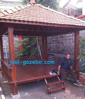 Harga Gazebo Jati 4 X 5 M