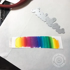 Sunny Studio Stamps: Over The Rainbow Rainbow Word Die Rainbow of Happiness Card by Angelica Conrad
