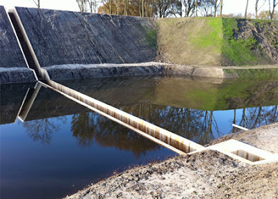 Sunken Pedestrian Bridge in the Netherlands