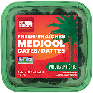 Natural Delights Fresh Medjool Dates container