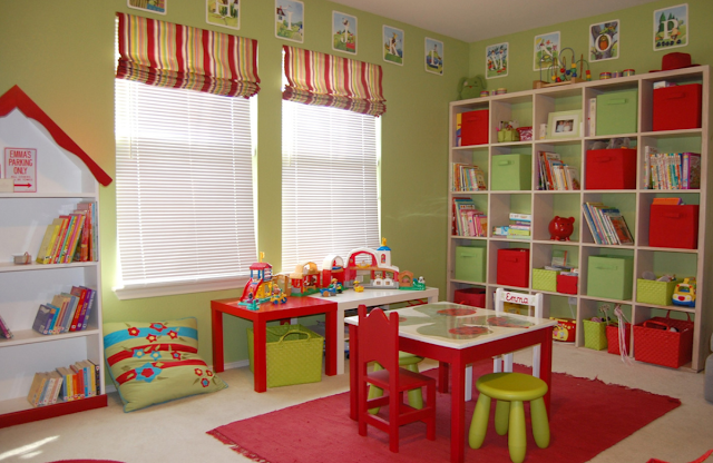 apple green playroom