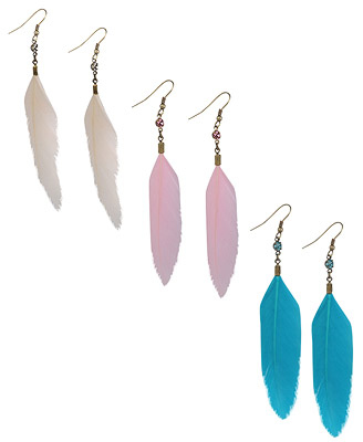 kesha feathers earrings. Feather Earrings $3.80