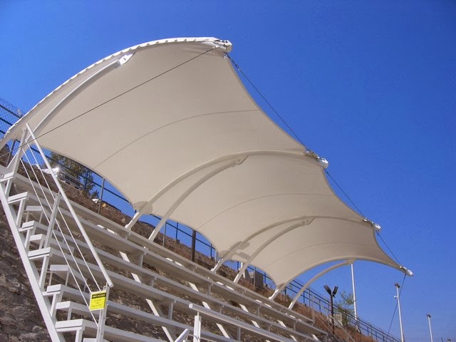 Arquitectura Textil para graderías en estadios