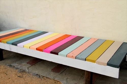 Indoor and Outdoor Pallet Bench Sitting Area - Pallet Furniture