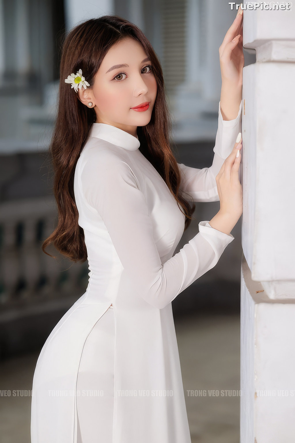 Image Vietnamese Model - Beautiful Girl and Daisy Flower - TruePic.net (129 pictures) - Picture-92