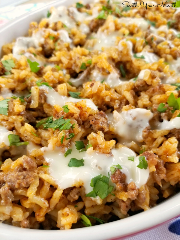South Your Mouth: Taco Rice with Queso