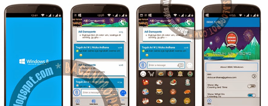 Download apk tema BBM Mod WP Tahun Baru 2015 Versi 2.6.0.30 terbaru