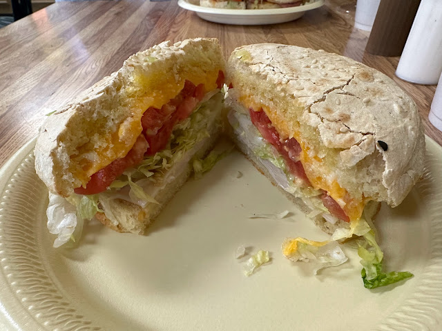 classic ham and cheese sandwich at Schmaltz's Sandwich Shoppe, Waco, TX