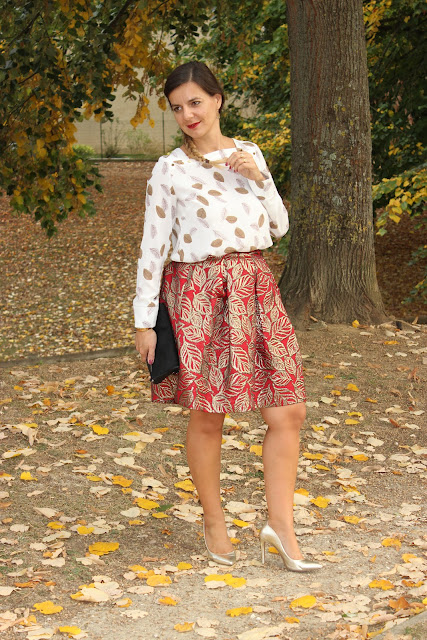 look d'automne, jupe halluber les petites bulles de ma vie