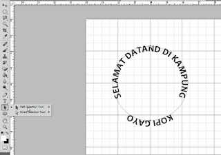 Cara Membuat Tulisan Melingkar di Photoshop