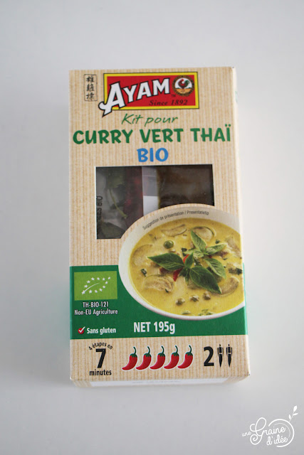 Curry Vert Thaï au Poulet Ayam Degustabox Recette facile Salée