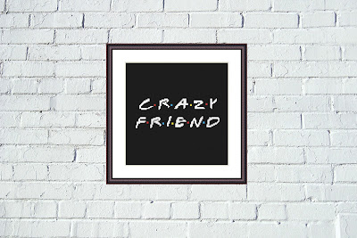Crazy friend funny cross stitch pattern