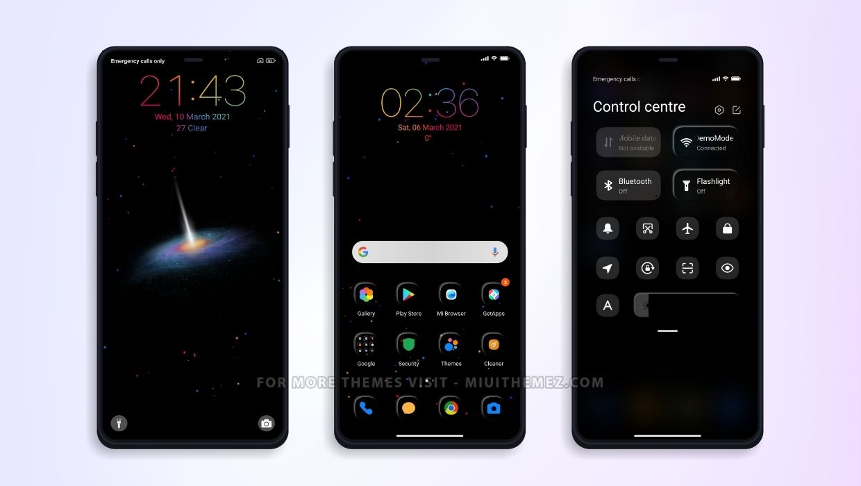 Universe Dark MIUI Theme