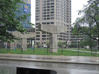 LOVE Park As Former Gardiner Expressway Off Ramp Toronto.