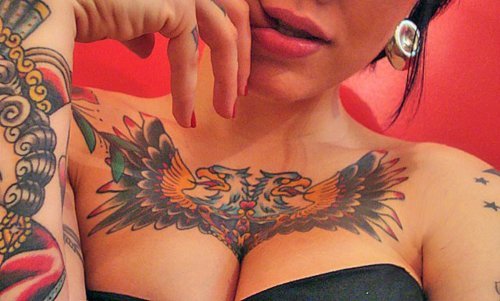 full back tattoo wings. Sexy Wings Tattoos Style
