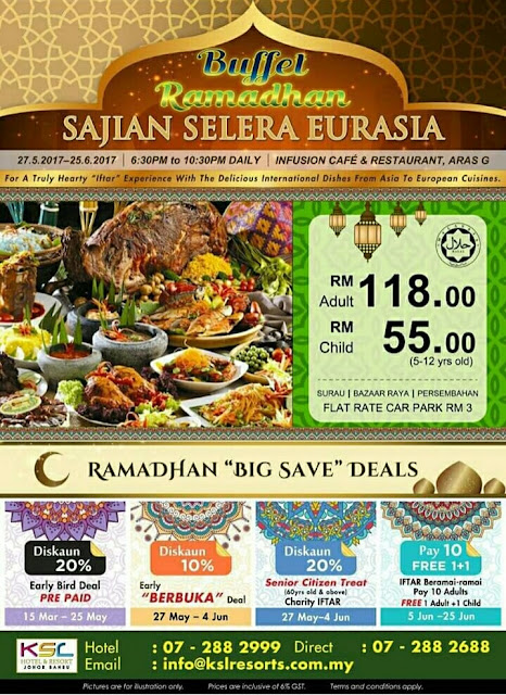 Senarai Buffet Ramadhan 2017 Di Johor Bahru