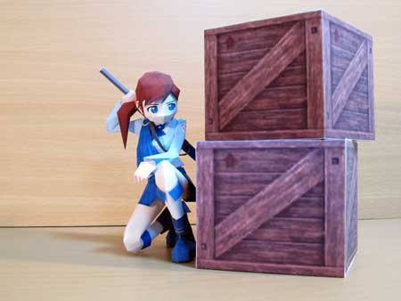 Natsumi Papercraft Kneeling