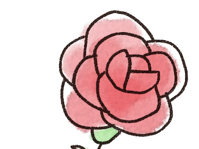 √ バラの花 イラスト 簡単 256939