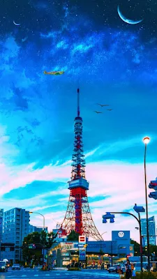 iPhone Wallpaper: City, Building, Sky, Bird