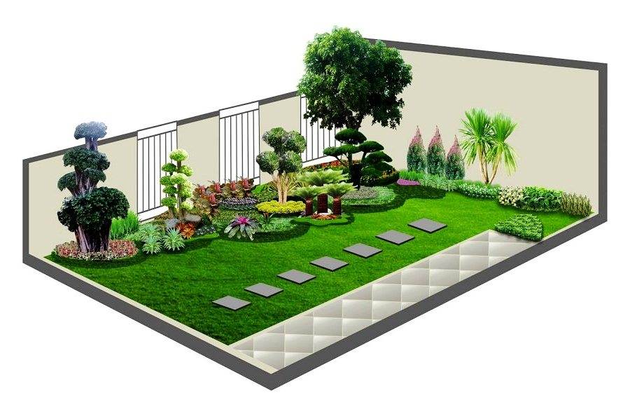 30 desain  taman  sudut  minimalis di depan rumah  ukuran 