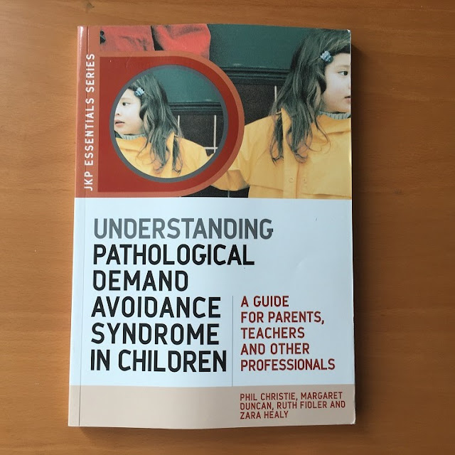 book cover with title text understanding pathological demand avoidance syndrome in children