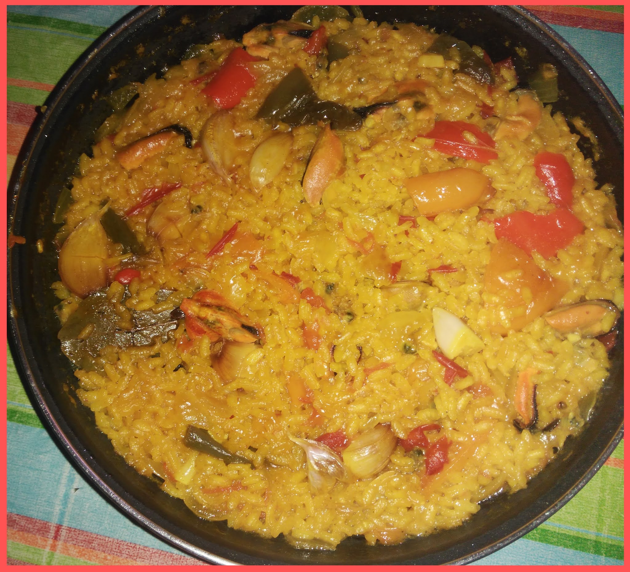 arroz con almejas y mejillones