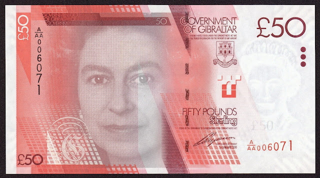 Gibraltar Banknotes 50 Pounds banknote 2010 Queen Elizabeth II