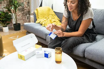 a woman using nootropics