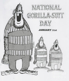 National Gorilla Suit Day is January 31