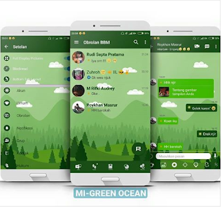 BBM MOD MI - Green Ocean v3.2.5.12 Apk Terbaru 2017