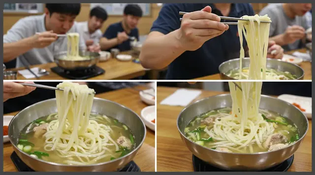 닭백숙에 칼국수