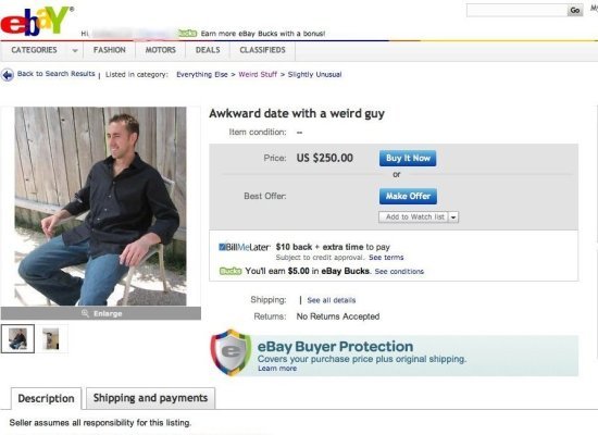 Funny And Strange eBay Auctions