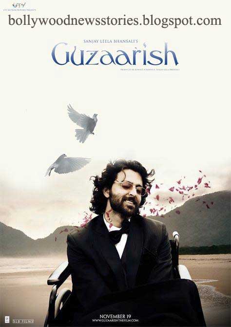 Guzaarish Poster With Hrithik Roshan Guzaarish wallpaper 