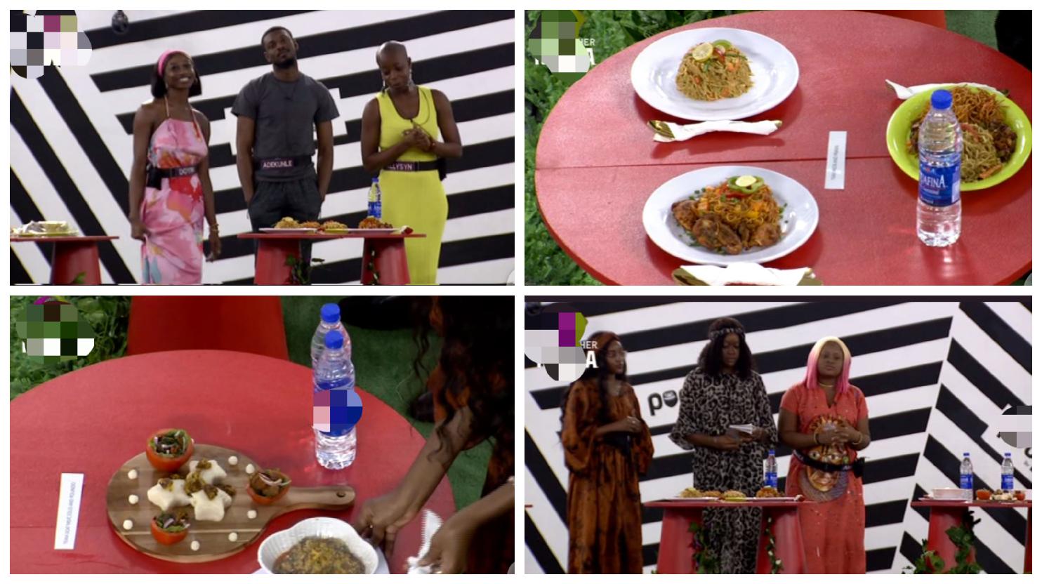 BBNaija: Pictures of the food prepared by housemates during today's task