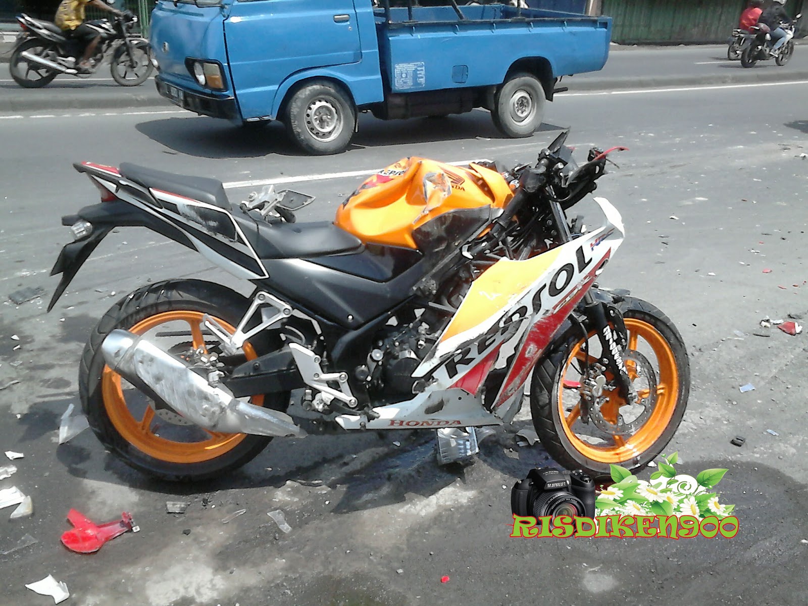 Download Kumpulan 91 Gambar Motor Ninja Tabrakan Terupdate Nara Motor